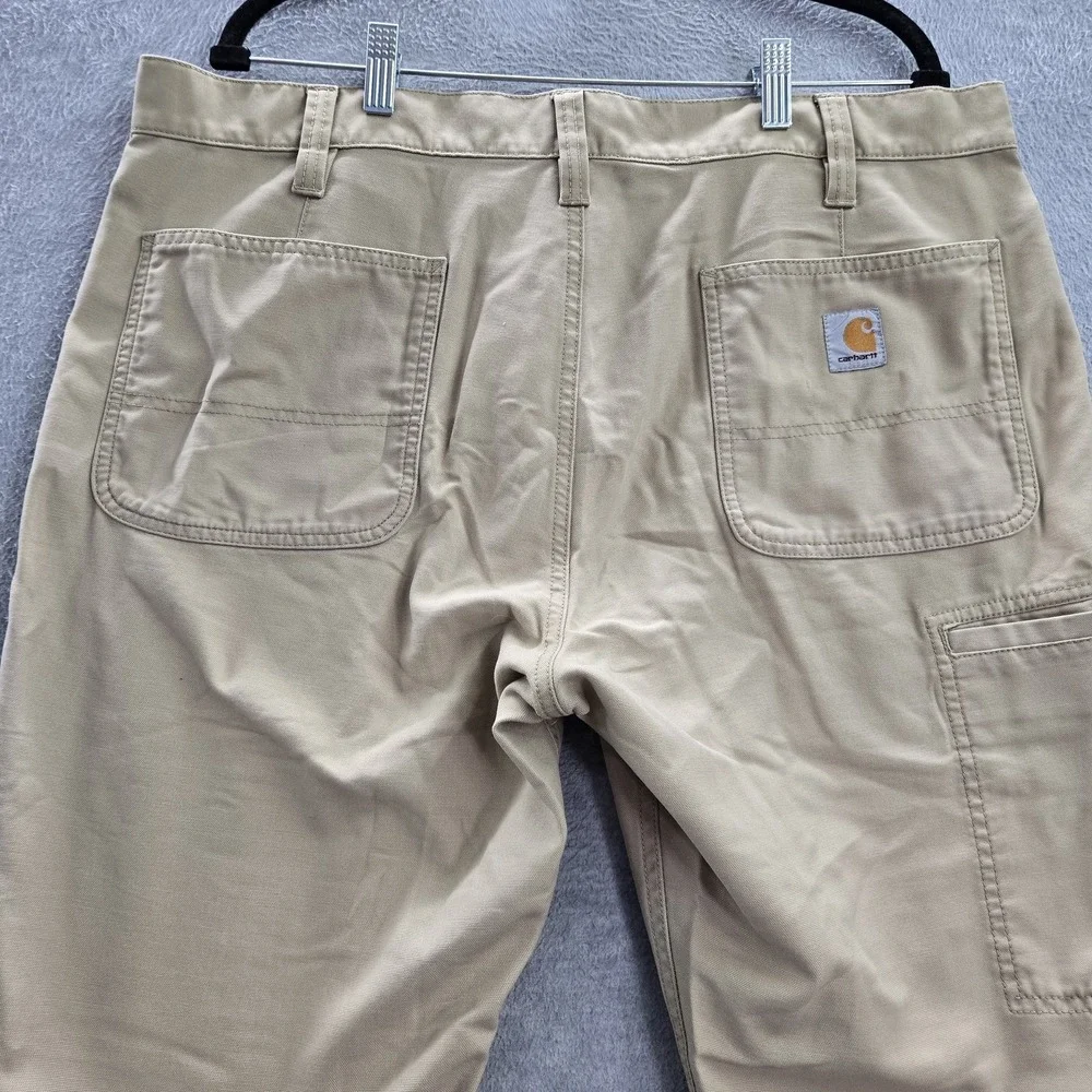 Carhartt Men Pants‎ 38X34 Beige Rugged Professional Series Flex Relaxed Canvas